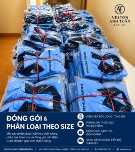 chuẩn bị hàng truocs khi giao cho công ty tại veston anh tuấn đồng nai