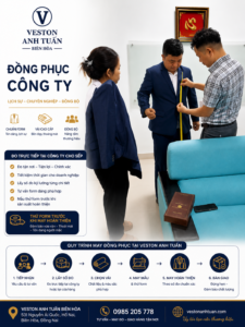 đang lấy số đo vest doanh nhân